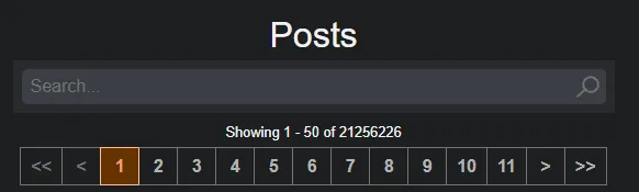 Kemono posts count showing 21,256,226 posts