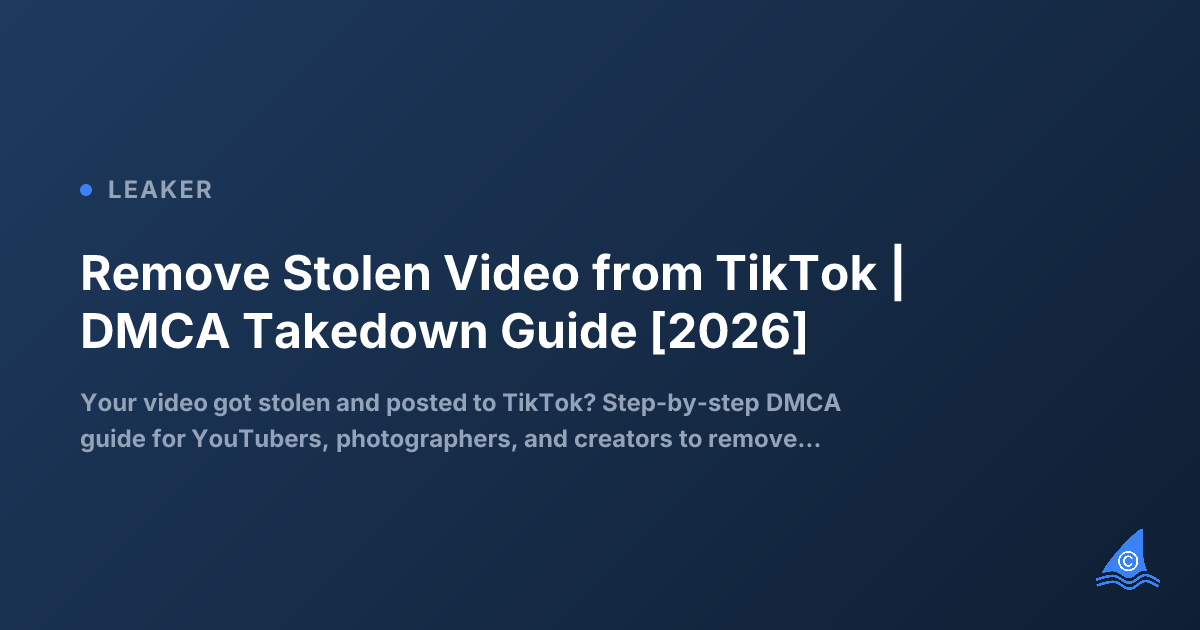 Remove Stolen Video from TikTok