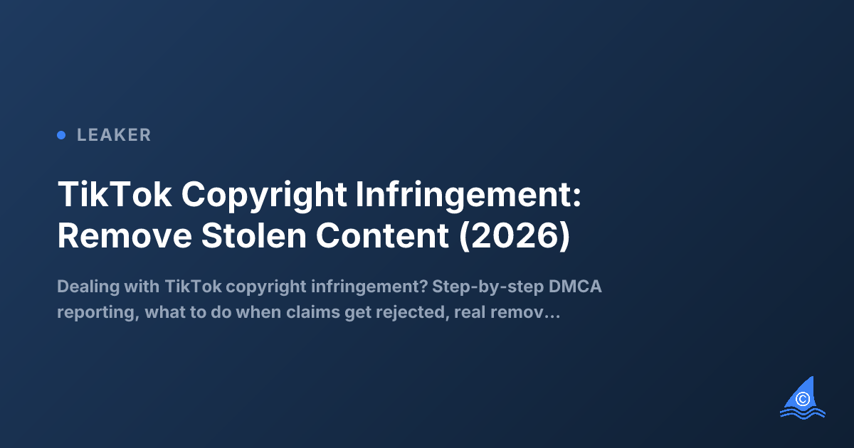 TikTok Copyright Infringement: Report and Remove Stolen Content